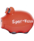 Spardose Schwein (klein) 100683 , "Schriftzug Spar-Kasse"