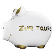 Spardose Schwein 100803 klein "Zur Taufe" 12,5x9cm