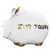 Spardose Schwein (klein) 100803 , "zur Taufe"