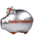 Spardose Schwein (klein) 100490 , "Schriftzug Rentenkasse"