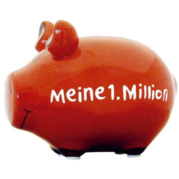 3 Stück KCG Spardose Schwein (klein) 100957 , Meine 1. Million 4260185591496 KCG