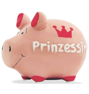 Spardose Schwein 100852 klein "Prinzessin" 12,5x9cm Spardose Schwein 100852 klein "Prinzessin" 12,5x9cm