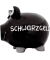 Spardose Schwein (gro&szlig;) 100005 , "Schriftzug Schwarzgeld"