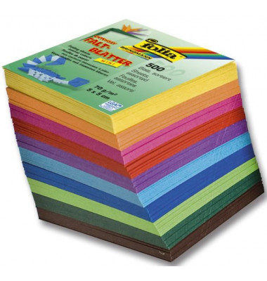 Origami-Faltblätter Mini 5x5cm 70g farbig sortiert 8955 Origami-Faltblätter Mini 5x5cm 70g farbig sortiert 8955