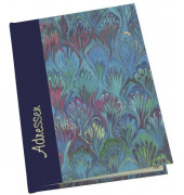 70121 A6 Adressbuch Marmor blau