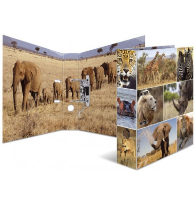 Motivordner Motiv-Ordner Afrika-Tiere Tiere Afrika 7168, A4 70mm breit