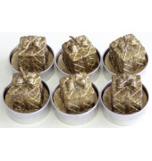 Teelichter N19015-3009-10 Paket gold Ø 40mm ca. 2 Stunden Brenndauer