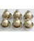 Teelichter N19041-4009-2/B Christbaumkugel gold 4x7cm ca. 2 Stunden Brenndauer