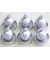 Teelichter N19041-4010-2/B Christbaumkugel silber 4x7cm ca. 2 Stunden Brenndauer