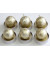 Teelichter N19043-4009 Kugel gold 4x7cm ca. 2 Stunden Brenndauer