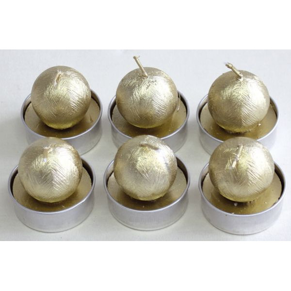 9004546361725 - Teelicht N19043-4009 Kugel gold Ø 40mm ca 2 Stunden Brenndauer 9004546361725 PBS 6 Stück 9004546361725 - Teelicht N19043-4009 Kugel gold Ø 40mm ca 2 Stunden Brenndauer 9004546361725 PBS 6 Stück