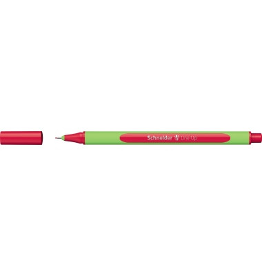Fineliner Line-Up, 191002, hellgr&uuml;n/rot (Schreibfarbe: rot), 0,4mm