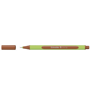 Fineliner Line-Up, 191007, hellgr&uuml;n/braun (Schreibfarbe: mahogani-brown), 0,4mm
