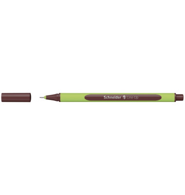 Fineliner Line-Up, 191018, hellgr&uuml;n/braun (Schreibfarbe: topaz-brown), 0,4mm