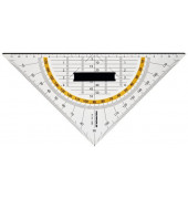 Kunststoff-Geometriedreieck 1080 transparent 25cm mit Griff