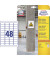Etiketten L7873-20, weiß 45,7x21,2mm, rechteckig, 