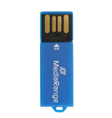 USB-Stick PAPER-CLIP MR975, blau, ohne, USB 2.0, 8 GB