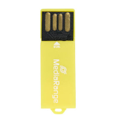 USB-Stick PAPER-CLIP MR976, gelb, ohne, USB 2.0, 16 GB