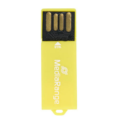 USB-Stick Paper-Clip USB 2.0 gelb 16 GB
