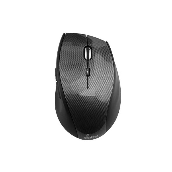 4260459611554 - MROS207 Media Range MediaRange Maus Highline optisch 5 Tasten schnurlos carb bl MROS207 4260459611554