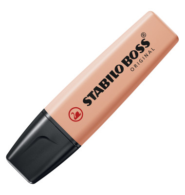 Stabilo Textmarker Boss Original pastell pfirsich 2-5mm Keilspitze