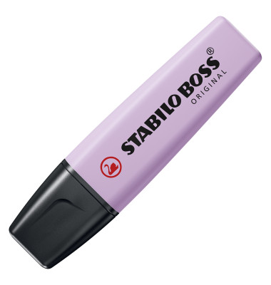 Textmarker BOSS ORIGINAL Pastel, 70/155, schimmer von Lila, 2-5mm Keilspitze