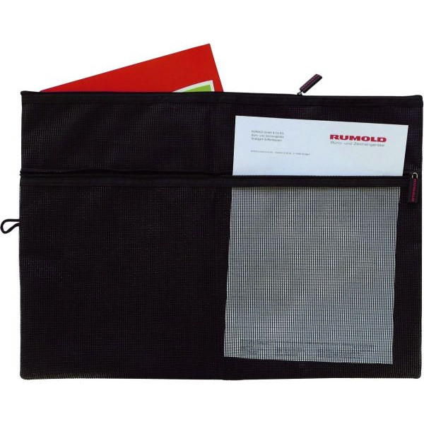 4012108184502 - Reißverschlusstasche Mesh Bag A3 500x350mm schwarz