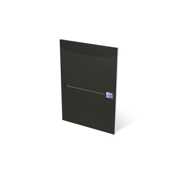 Oxford Briefblock 100050241 Office Essentials, ohne, Lineatur 22 / kariert, A4, 90g, schwarz, 50 Blatt 4006144957855 Oxford