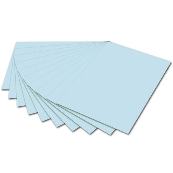 10 Stück Folia Fotokarton 6139E, eisblau, 50x70cm, 300g 4001868051513 Folia