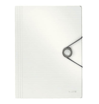 Eckspannmappe Solid 4563 4563-10-01, A4 wei&szlig; Polypropylen (PP), f&uuml;r ca. 150 Blatt  (80 g/m&sup2;), mit 3 Einschlagklappen