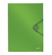 Eckspannmappe Solid 4563 4563-10-50, A4 hellgrün Polypropylen (PP), mit 3 Einschlagklappen
