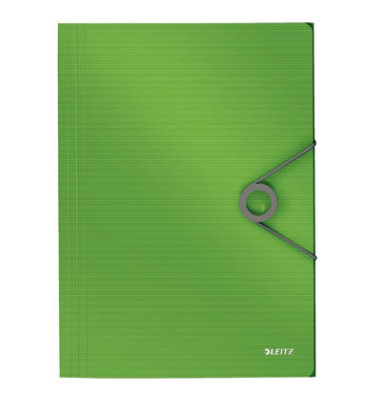 Eckspannmappe Solid 4563 4563-10-50, A4 hellgr&uuml;n Polypropylen (PP) 250g, mit 3 Einschlagklappen