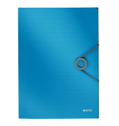 Eckspannmappe Solid 4563 4563-10-30, A4 hellblau PP, mit 3 Einschlagklappen