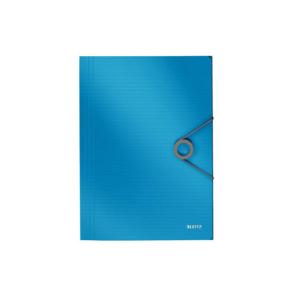 Leitz Eckspannmappe Solid 4563 4563-10-30, A4 hellblau Polypropylen (PP) 250g, für ca. 150 Blatt, mit 3 Einschlagklappen 4002432114726