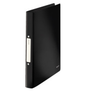 Ringbuch Solid Solid, in Duo-Optik 4566-10-95, A4 2 Ringe 25mm Ring-&Oslash; Polypropylen (PP) schwarz