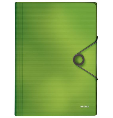 F&auml;chermappe Solid 4579-10-50 A4 mit 6 F&auml;chern 6-teilig blanko Kunststoff hellgr&uuml;n