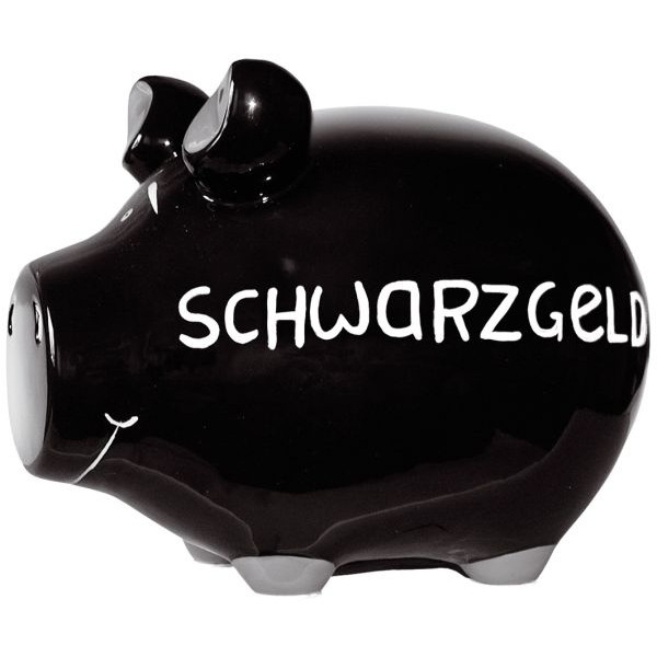 2 Stück KCG Spardose Schwein (mittel) 101053 , Schwarzgeld 4260185593018 KCG