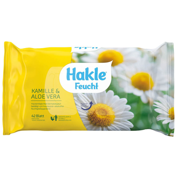 4260344220496 - Toilettenpapier feucht KAMILLE & ALOE VERA Kamille und Aloe Vera 80030 1-lagig weiß 42 Blatt Packung 4260344220496 Hakl 42 Tuch 4260344220496 - Toilettenpapier feucht KAMILLE & ALOE VERA Kamille und Aloe Vera 80030 1-lagig weiß 42 Blatt Packung 4260344220496 Hakl 42 Tuch