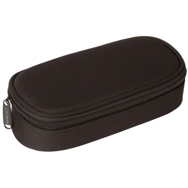 9004546372721 - Federmappe oval klein schwarz 21x10x5cm mit Innenklappe  9004546372721 PBs