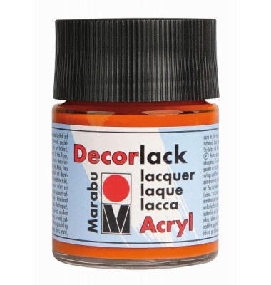 Acrylfarbe Decorlack 11300 005 013, orange, 50ml Acrylfarbe Decorlack 11300 005 013, orange, 50ml