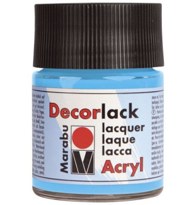 Acrylfarbe Decorlack 11300 005 090, hellblau, 50ml Acrylfarbe Decorlack 11300 005 090, hellblau, 50ml