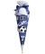 Bastel-Schultüte Soccer blau 3D 68cm 6-eckig 658027