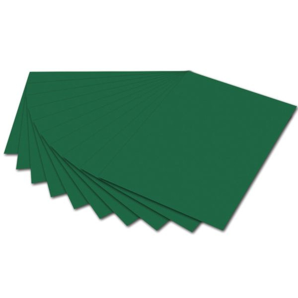 10 Stück Folia Fotokarton 68010/58, tannengrün, 70x100cm, 300g 4001868681581 Folia