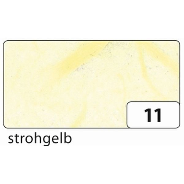 10 Stück Folia Bastelstrohseide 47x64cm gefalzt auf 32x47cm 25g strohgelb 911011 4001868911114 Folia