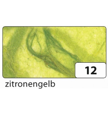 Strohseide - 47 x 64 cm, zitronengelb