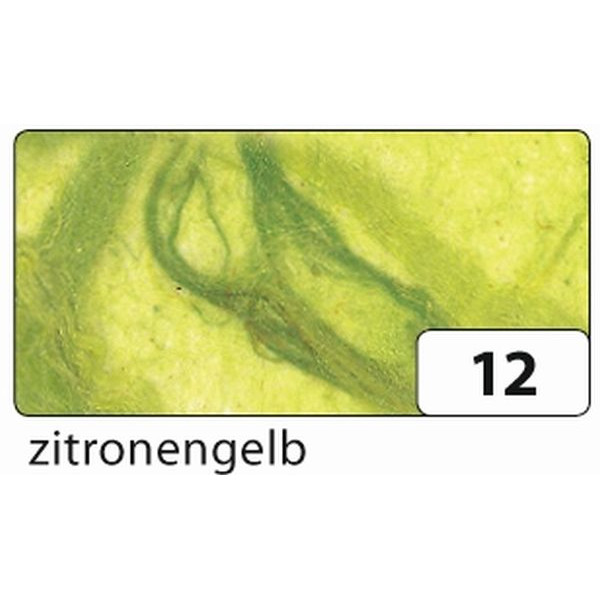 10 Stück Folia Bastelstrohseide 47x64cm gefalzt auf 32x47cm 25g zitronengelb 911012 4001868911121 Folia