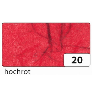 Strohseide - 47 x 64 cm, hochrot