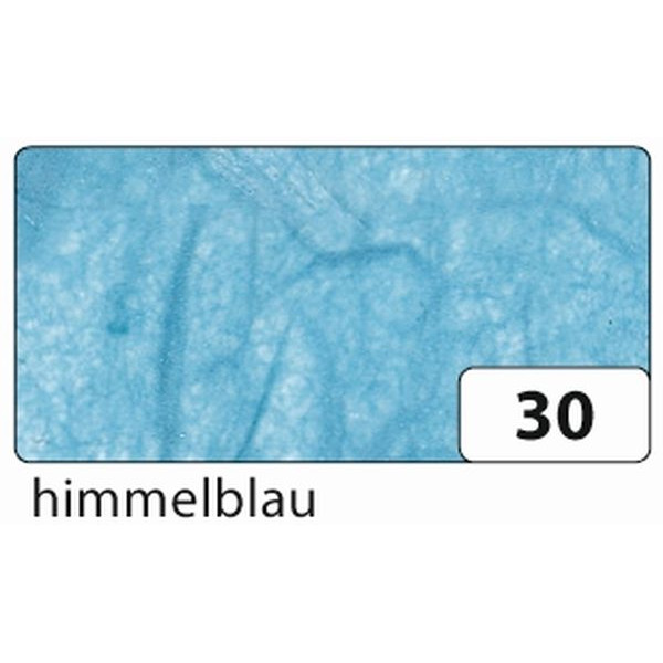 10 Stück Folia Bastelstrohseide 47x64cm gefalzt auf 32x47cm 25g himmelblau 911030 4001868911305 Folia