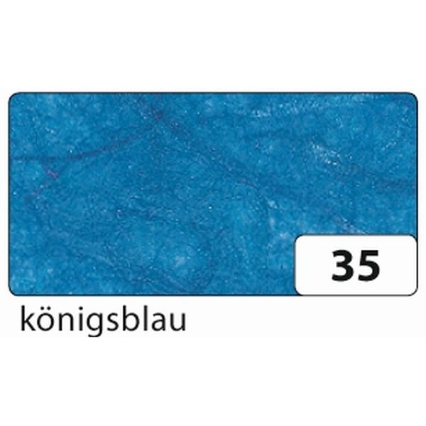 10 Stück Folia Bastelstrohseide 47x64cm gefalzt auf 32x47cm 25g königsblau 911035 4001868911350 Folia