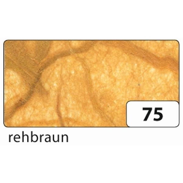 10 Stück Folia Bastelstrohseide 47x64cm gefalzt auf 32x47cm 25g rehbraun 911075 4001868911756 Folia